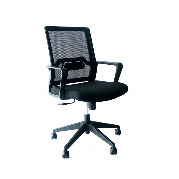 Mid-Back Office Chair W/Mesh Back and Padded Seat 804-1B