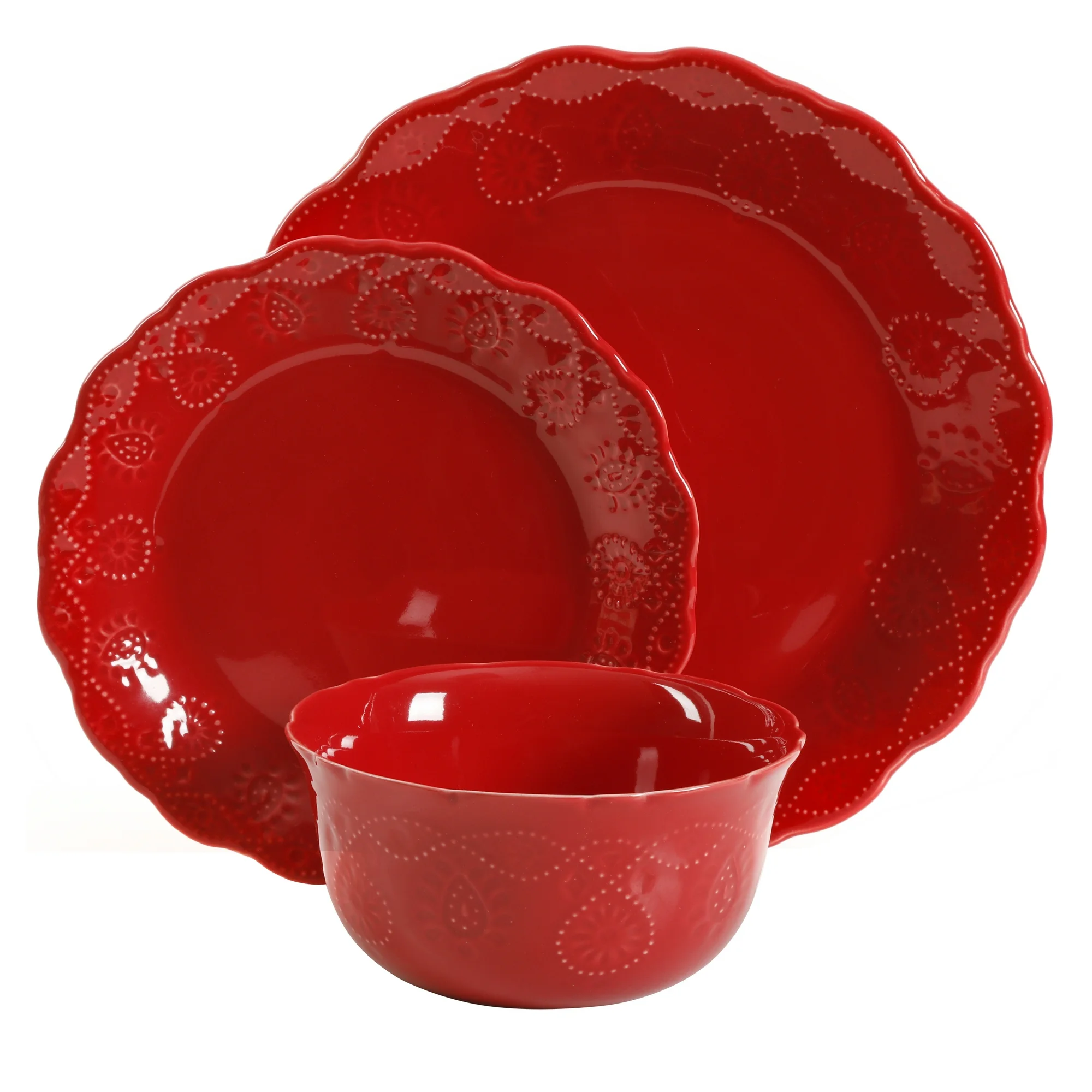 The Pioneer Woman Assorted Dinnerware Set, 12-Piece Set
