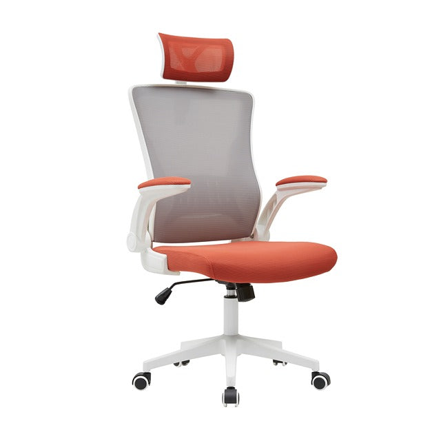 Ergo-Design High Back Mesh Chair/Fabric Office Chair Orange