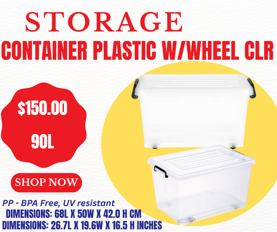 Storage Container Plastic with Wheels