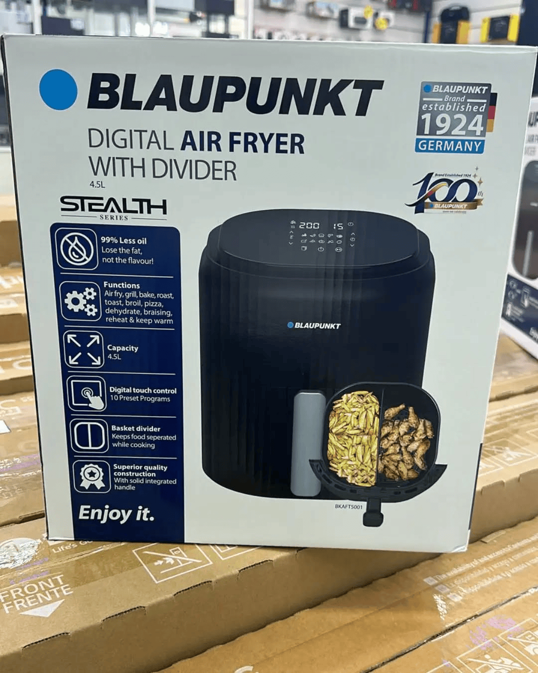 Blaupunkt Digital 4.5L 11 IN 1 Air Fryer W/Divider