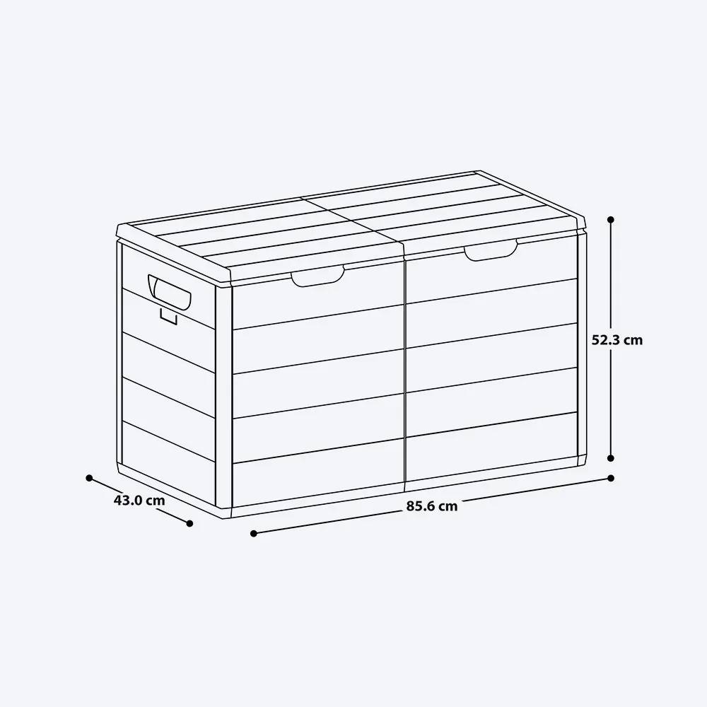 Rimax 53GAL Resin Deck Storage Box Aventura Boys (14223)