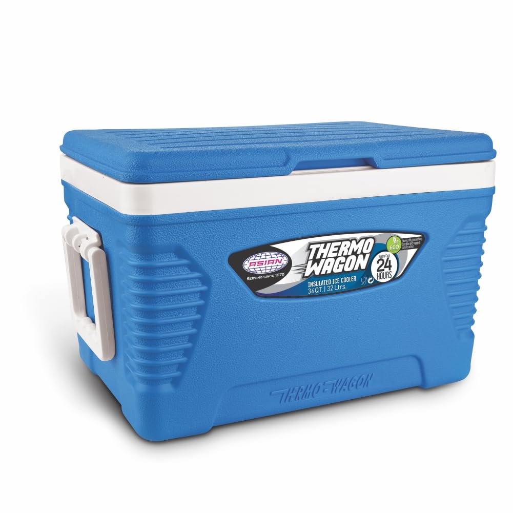 Thermo Wagon Insulated Ice Cooler 32Ltr blue