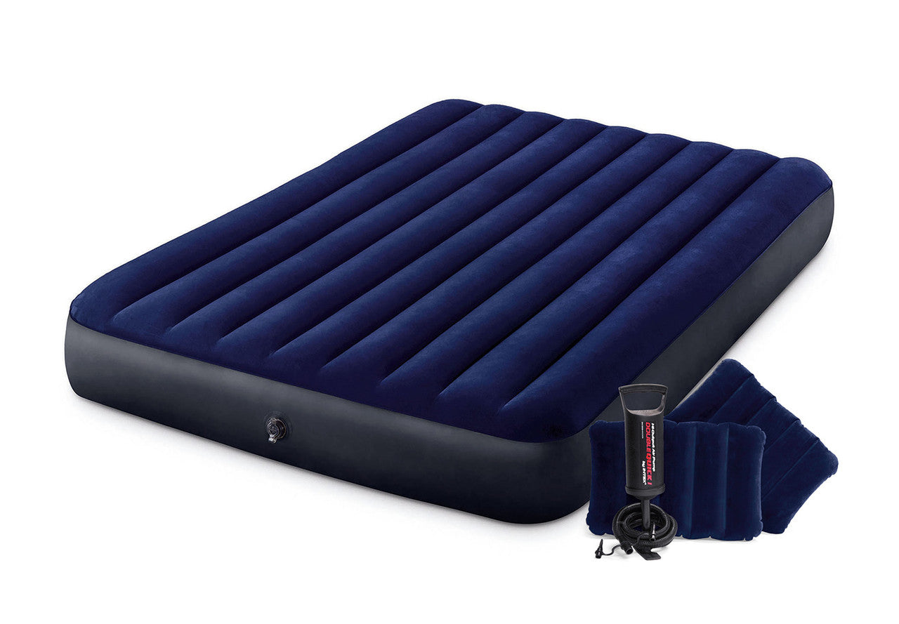 Intel Dura-Beam® Standard Downy Easy Comfort® Air Mattress 10 Queen w/ Hand Pump