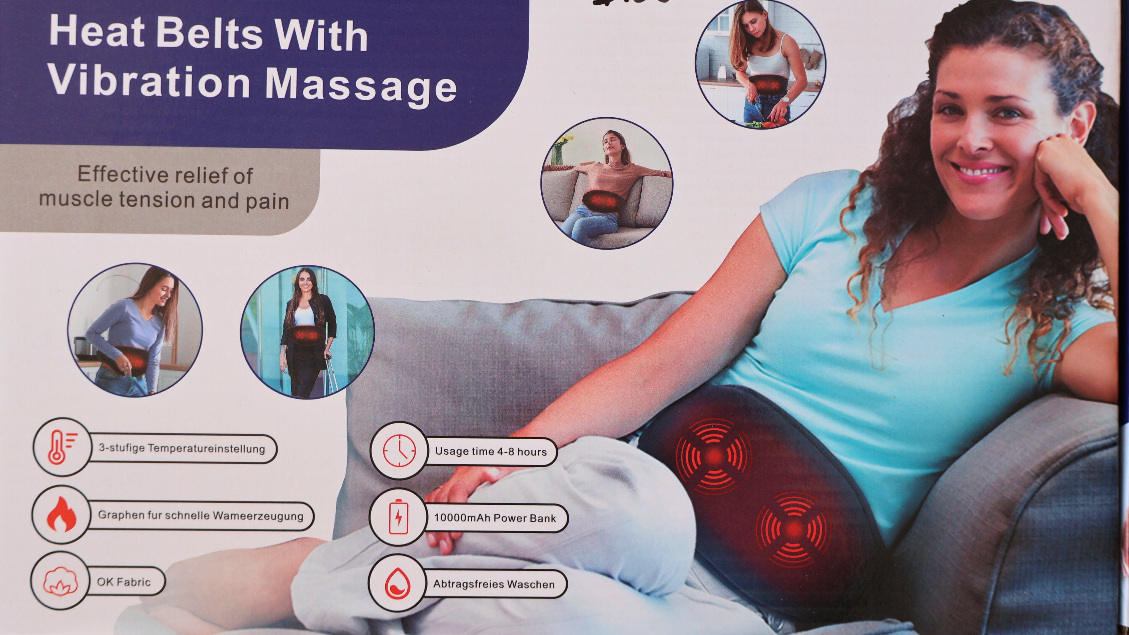 Heat Belt with Vibration Massage