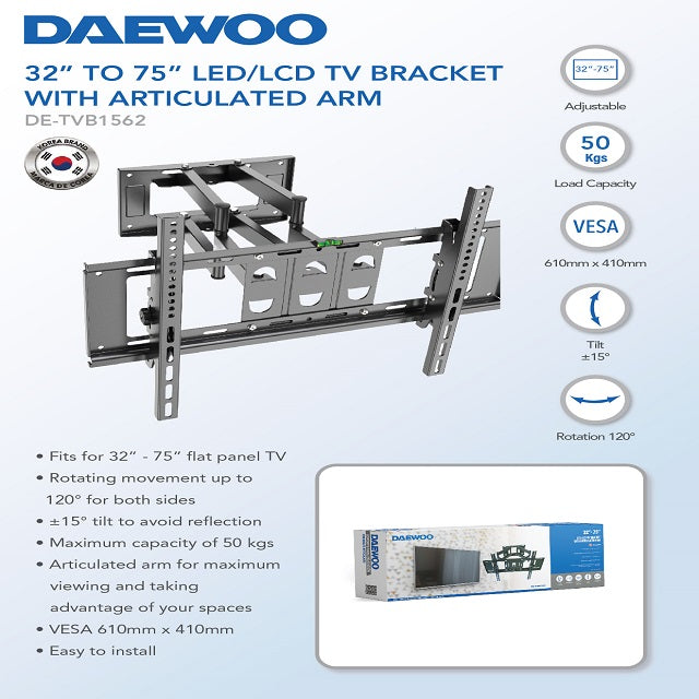 Daewoo  LED/LCD Tv Bracket W/Articulated Arm 32
