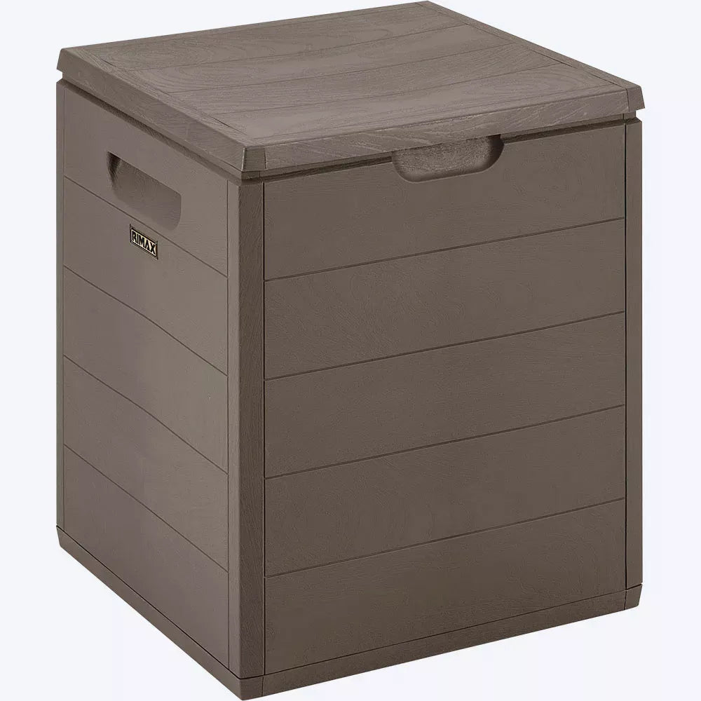 Rimax 26Gal Resin Deck Storage Box Mocha (14218)
