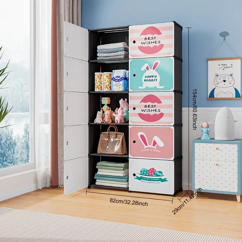 Wardrobe Closet Organizer Shelf 5 Tiers