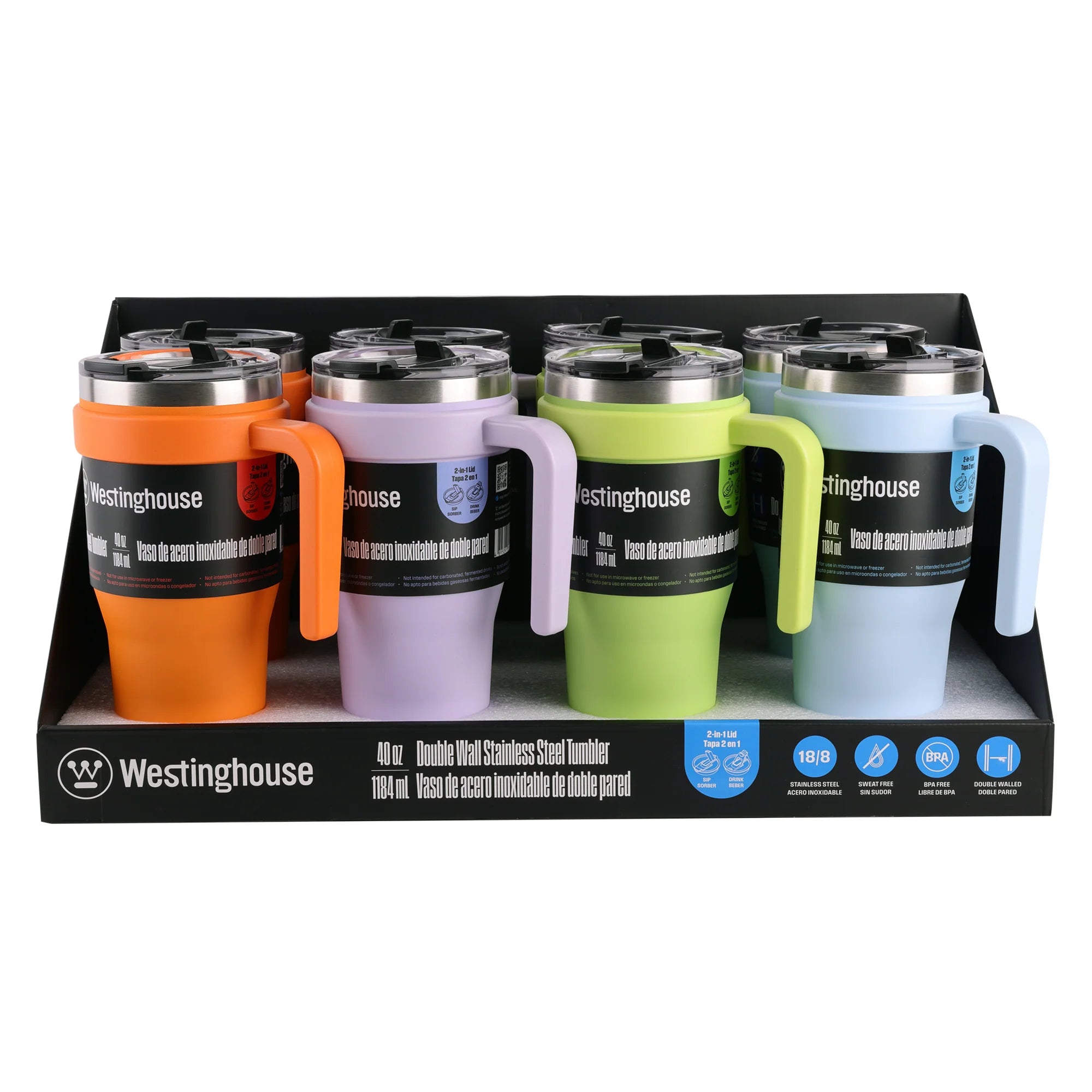 Westinghouse 40oz Stainless Steel Insulated Tumbler