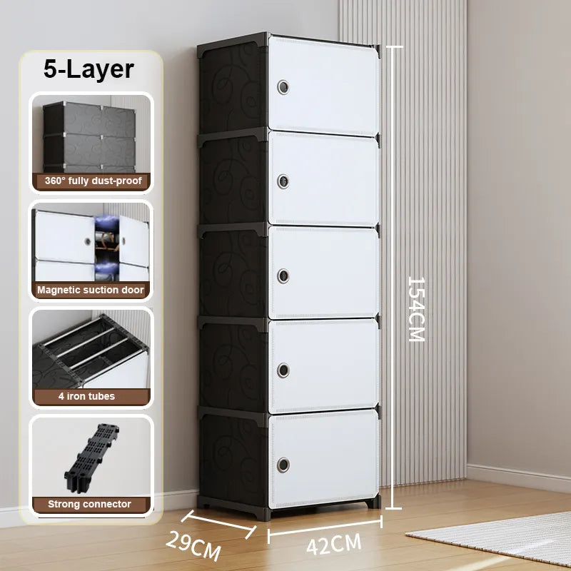 Wardrobe Closet Organizer Shelf 5 Tier