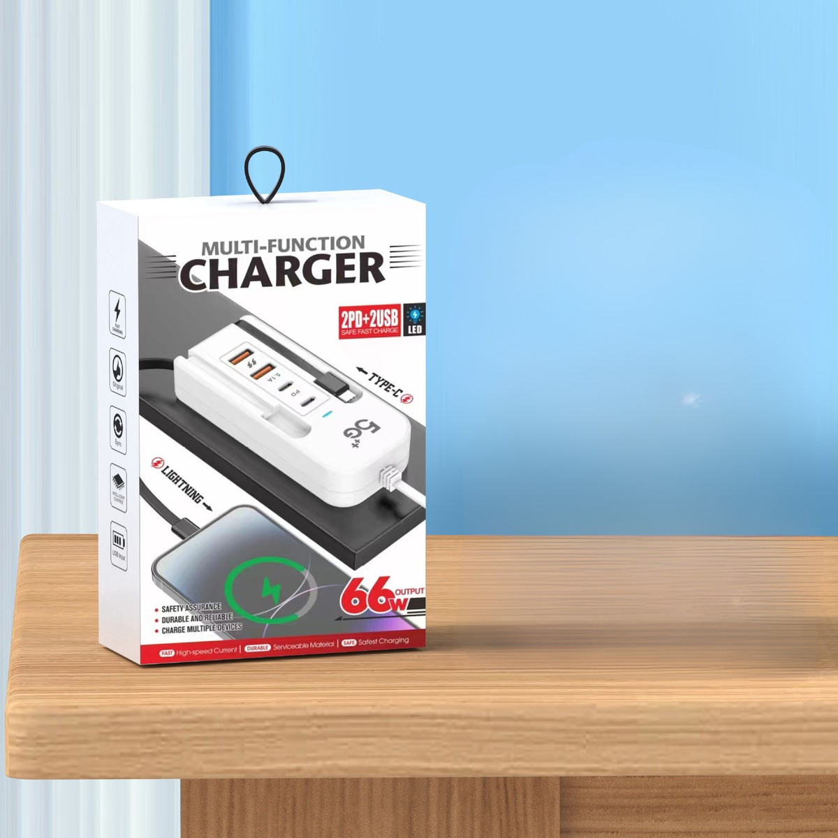 Multi-Function Fast Charger 66W (2PD + 2USB) – Nehemiahtt