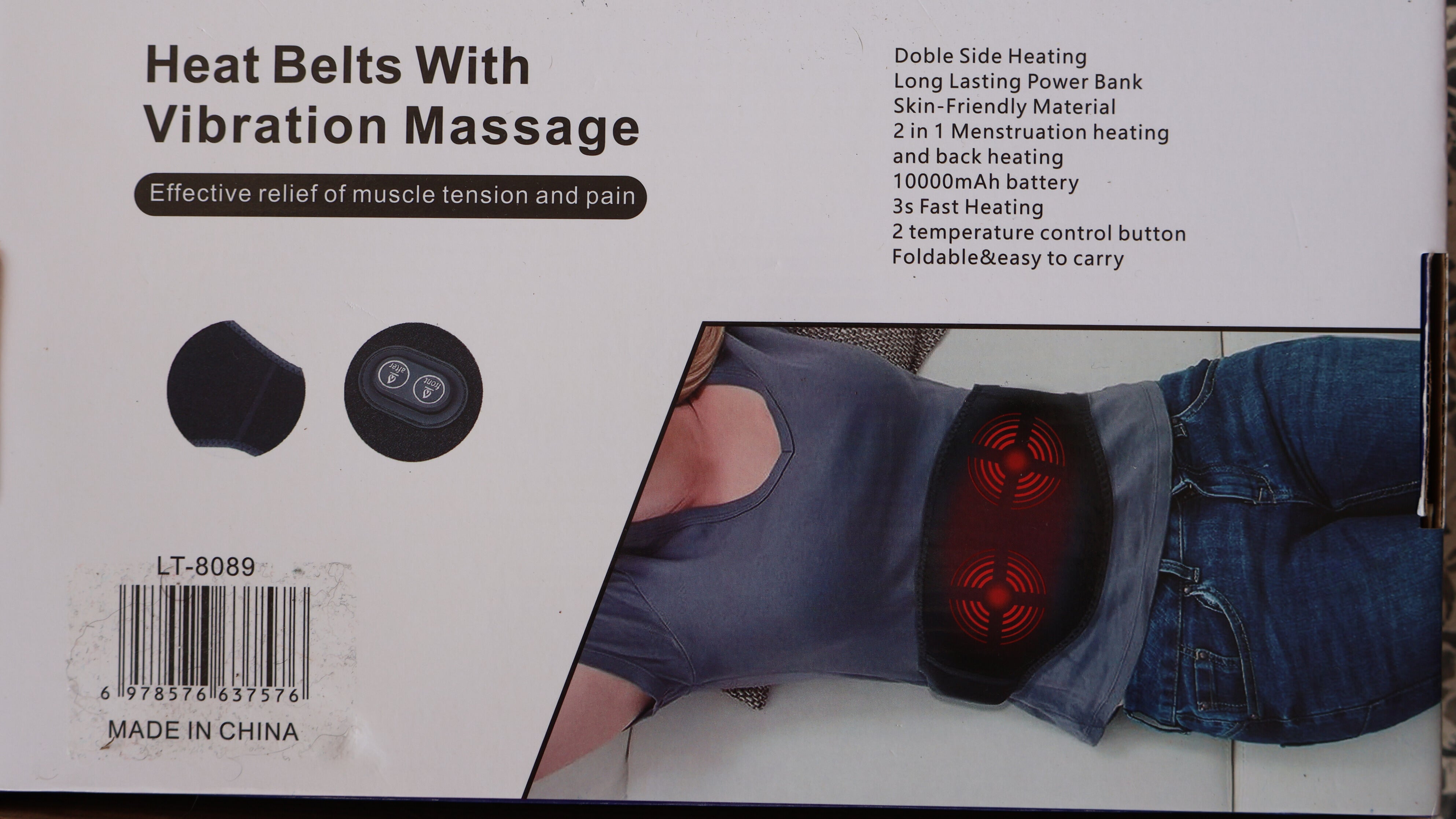 Heat Belt with Vibration Massage